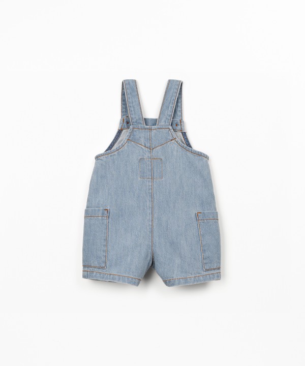 Tuta in denim di cotone