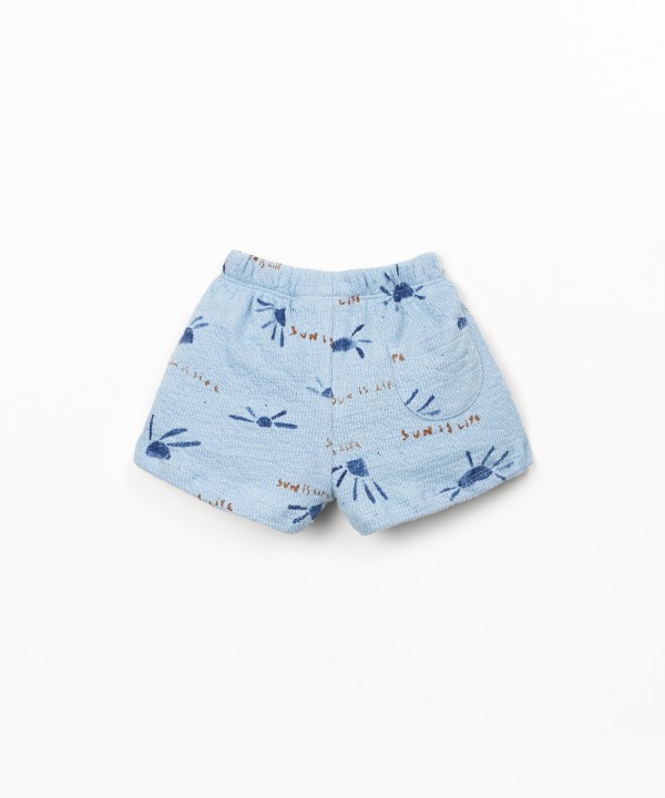 Pantaloncini in maglina con stampa