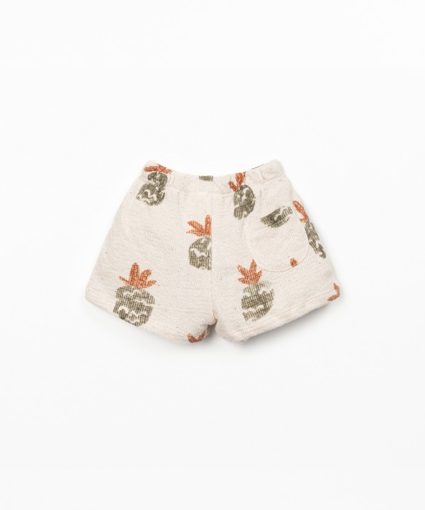 Pantaloncini in maglia con stampa