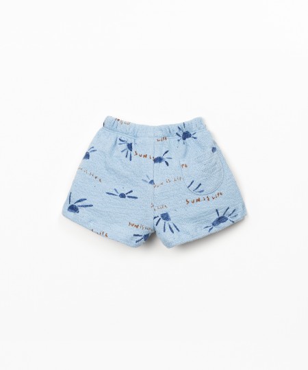 Pantaloncini in maglina con stampa