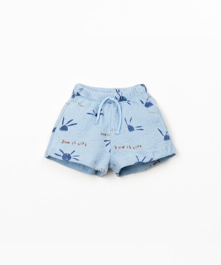 Pantaloncini in maglina con stampa