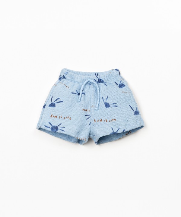 Pantaloncini in maglina con stampa
