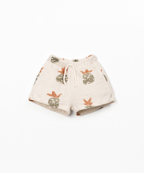 Pantaloncini in maglia con stampa