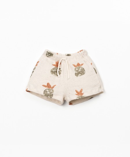 Pantaloncini in maglia con stampa