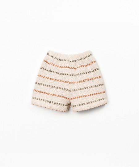 Pantaloncini in misto fibre riciclate e fibre naturali