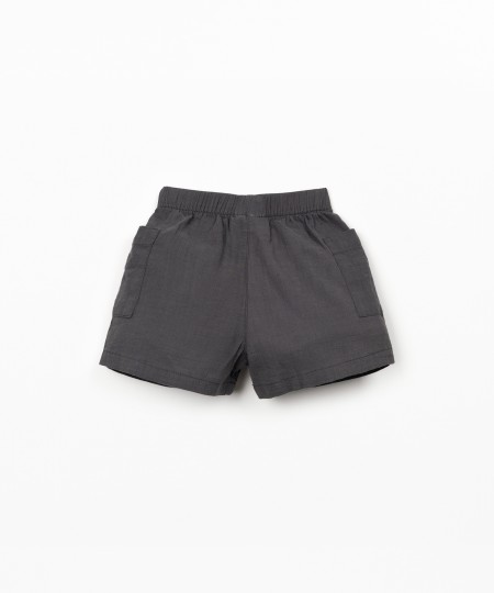 Shorts in tessuto di cotone biologico