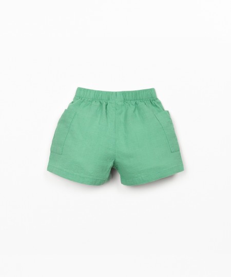 Pantalones cortos de tejido de algodón orgánico