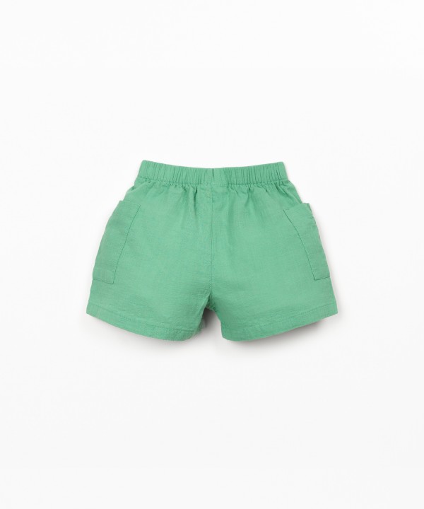Pantaloncini in tessuto di cotone biologico