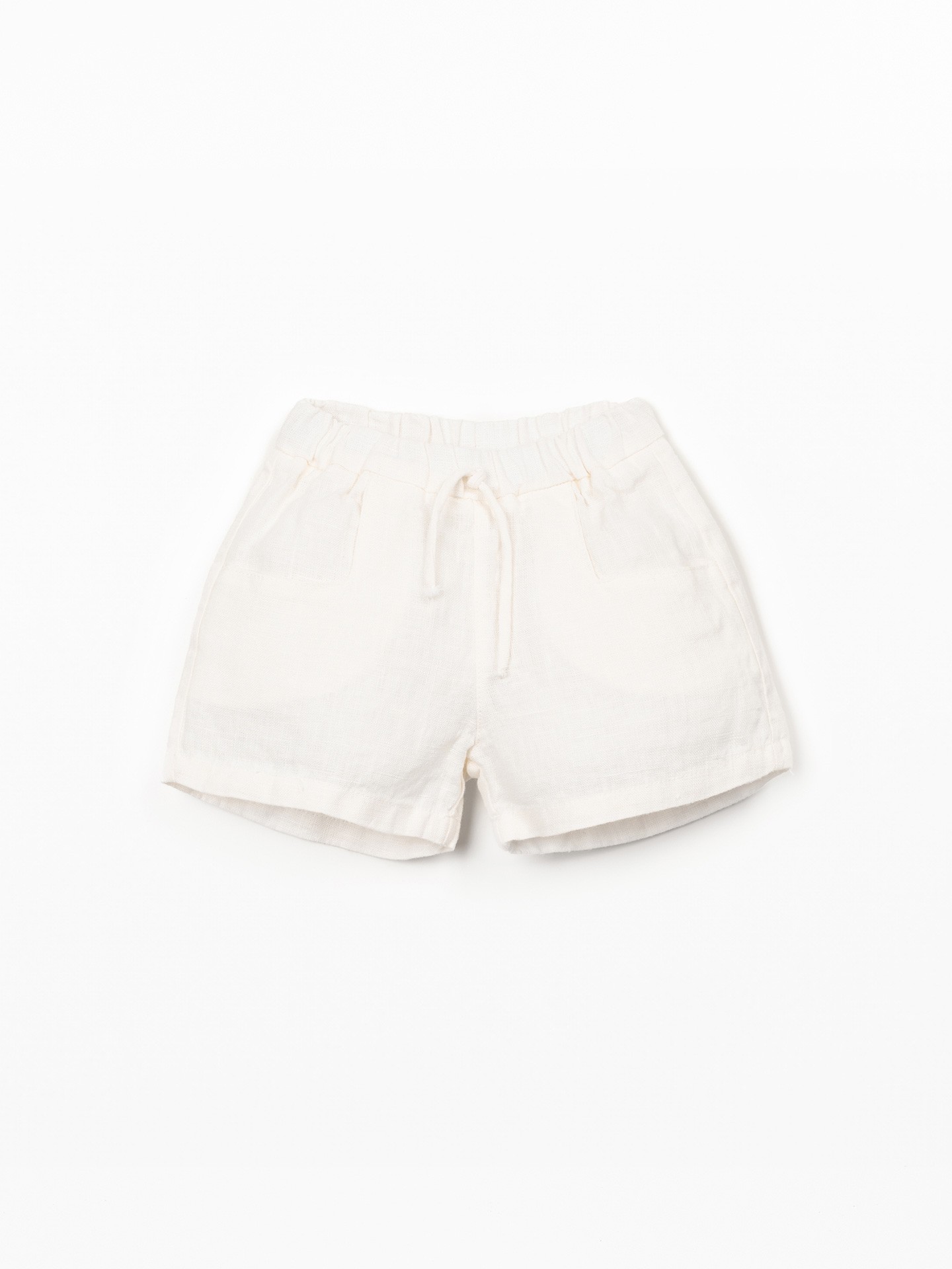 Pantaloncini in tessuto di lino