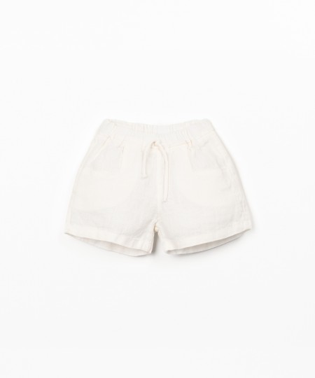 Pantaloncini in tessuto di lino