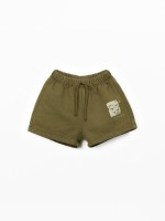 Shorts in jersey con disegno