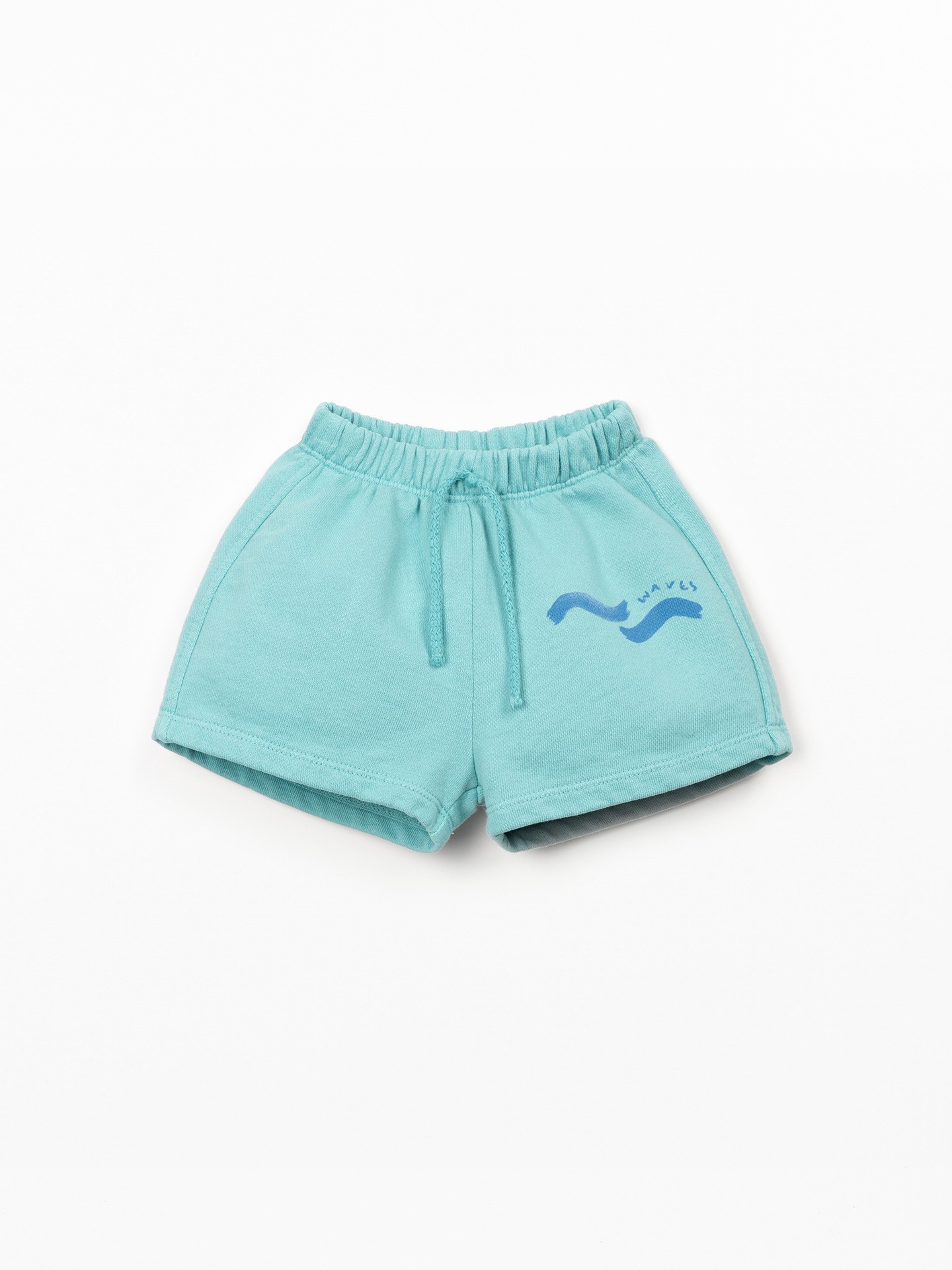 Shorts in jersey con disegno