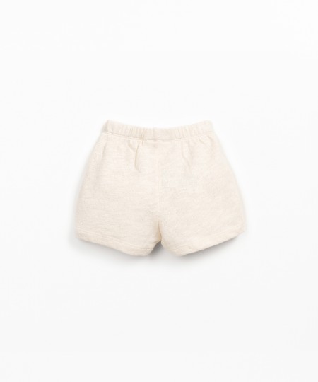 Pantaloncini in maglina di cotone biologico