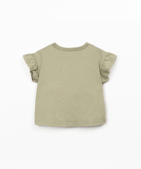 T-shirt in maglina di cotone biologico e riciclato
