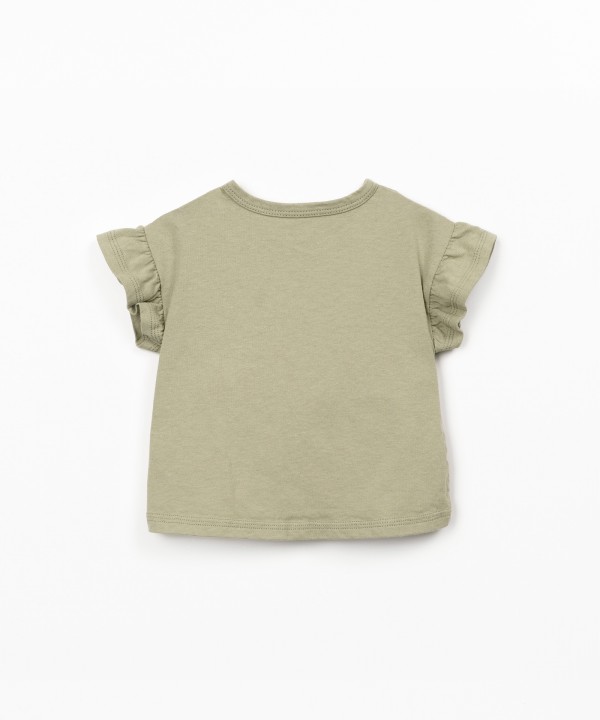 T-shirt en maille de coton biologique et recycl?