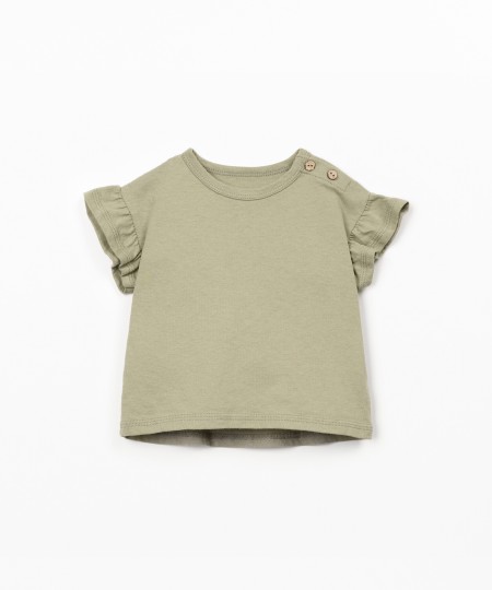 Camiseta de punto de algodón orgánico y reciclado