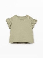 T-shirt en maille de coton biologique et recycl? T-shirt en maille de coton biologique et recycl?