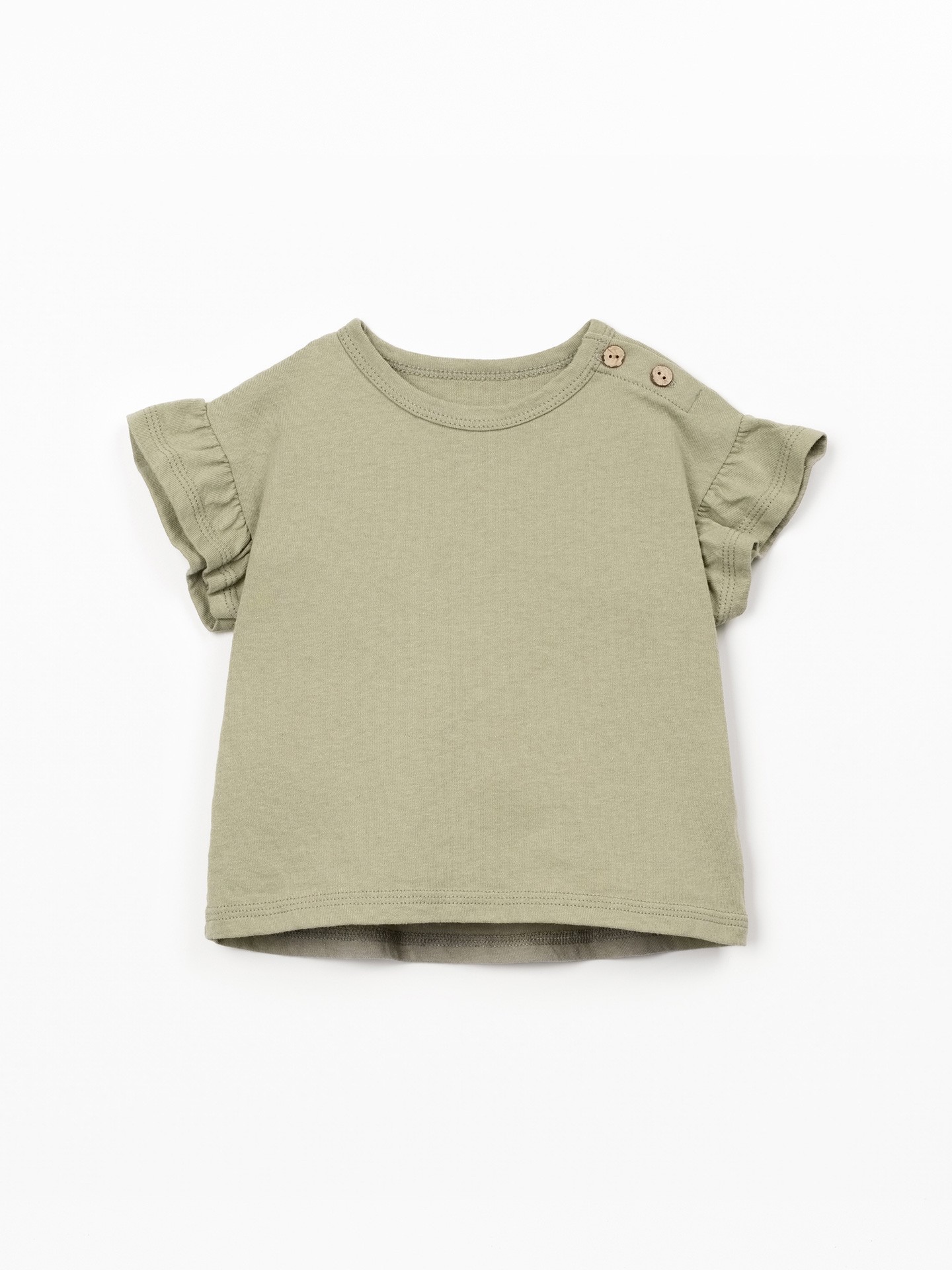 T-shirt in maglina di cotone biologico e riciclato
