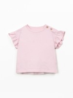 T-shirt en maille en coton biologique et recycl? T-shirt en maille en coton biologique et recycl?