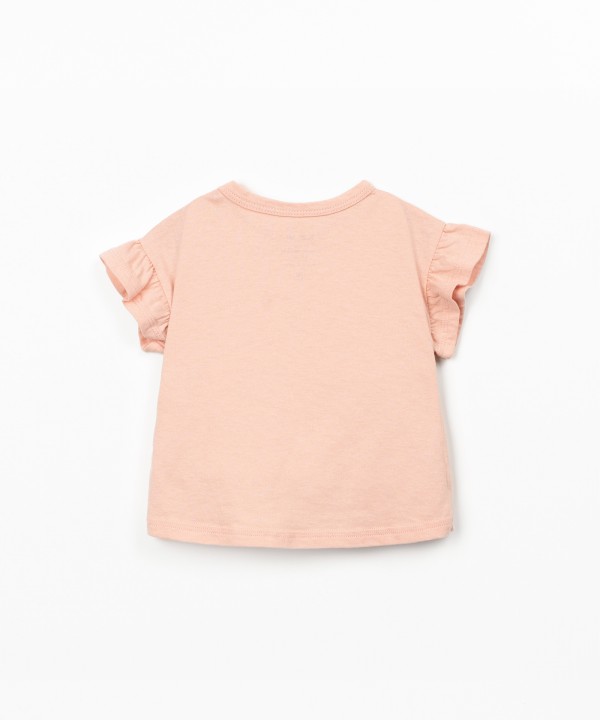 T-shirt in jersey di cotone biologico e riciclato