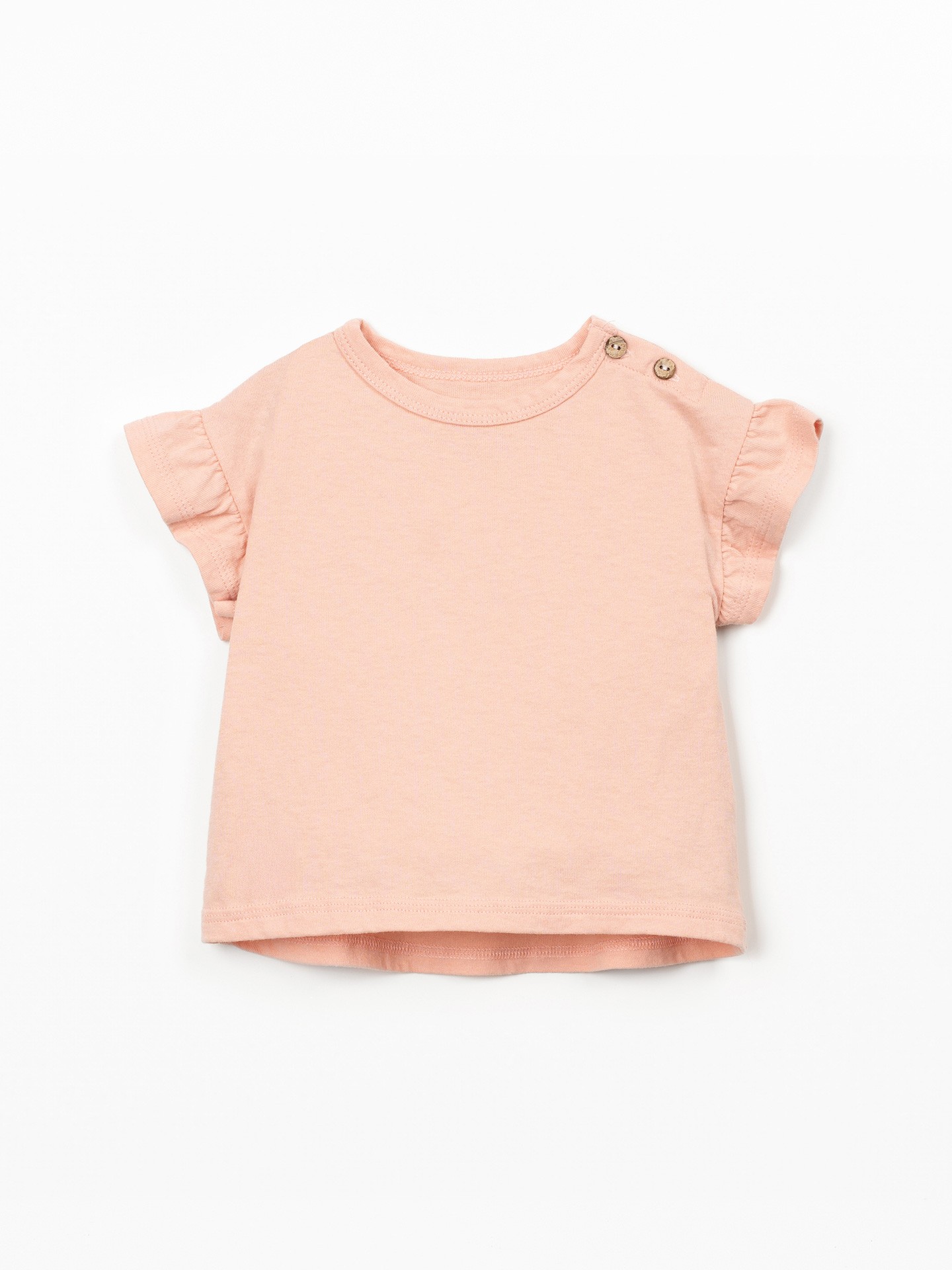 T-shirt in jersey di cotone biologico e riciclato