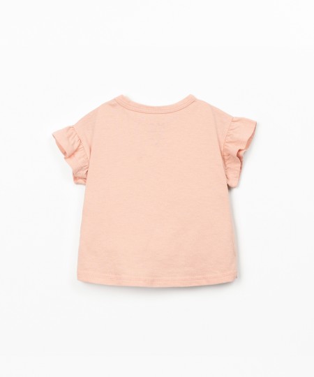 T-shirt in jersey di cotone biologico e riciclato