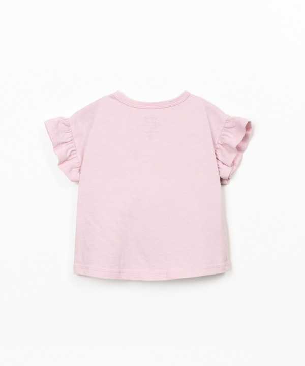 T-shirt in maglina di cotone biologico e riciclato