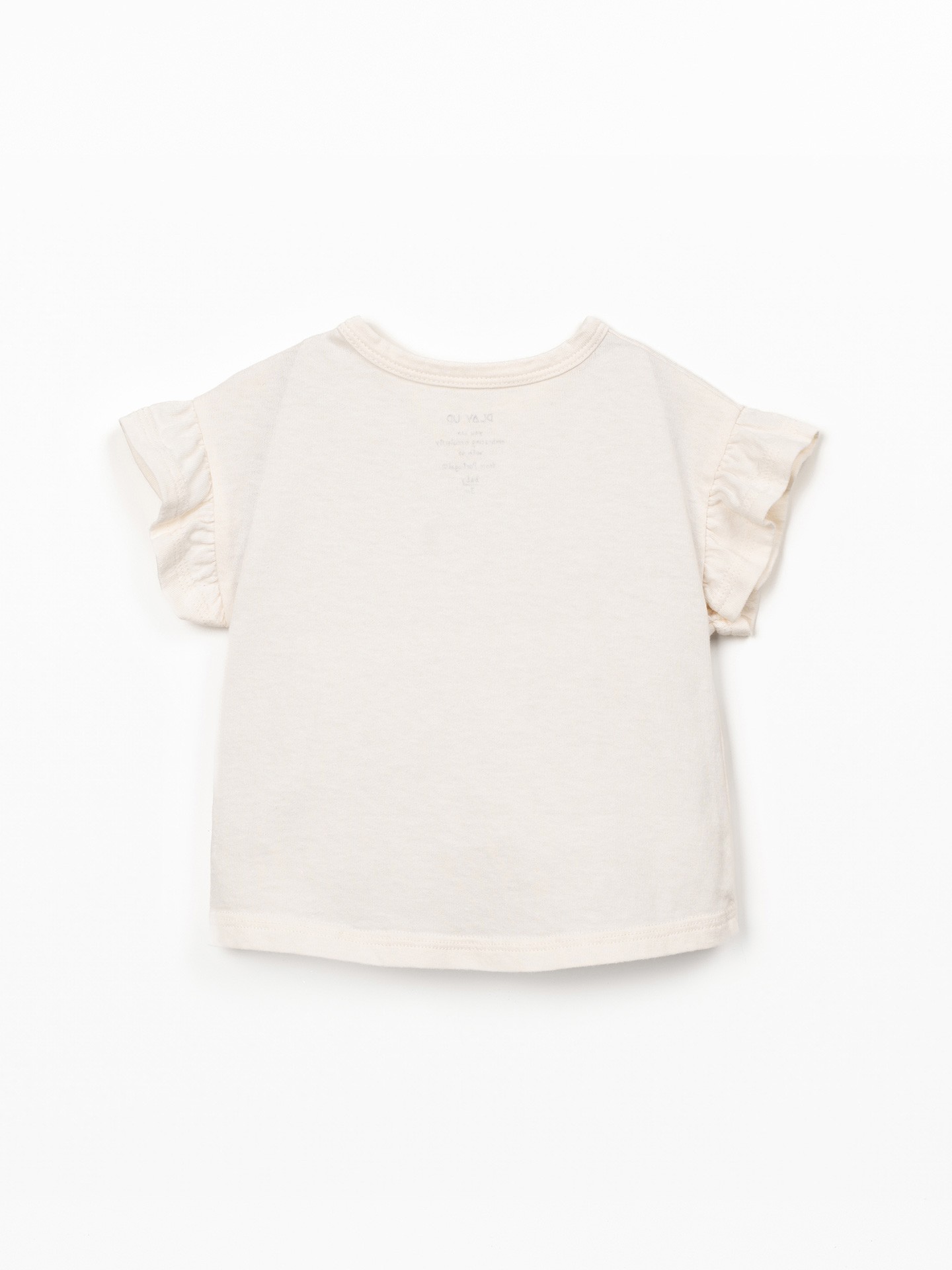T-shirt en maille en coton biologique et recycl?