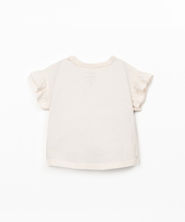 T-shirt en maille en coton biologique et recycl?