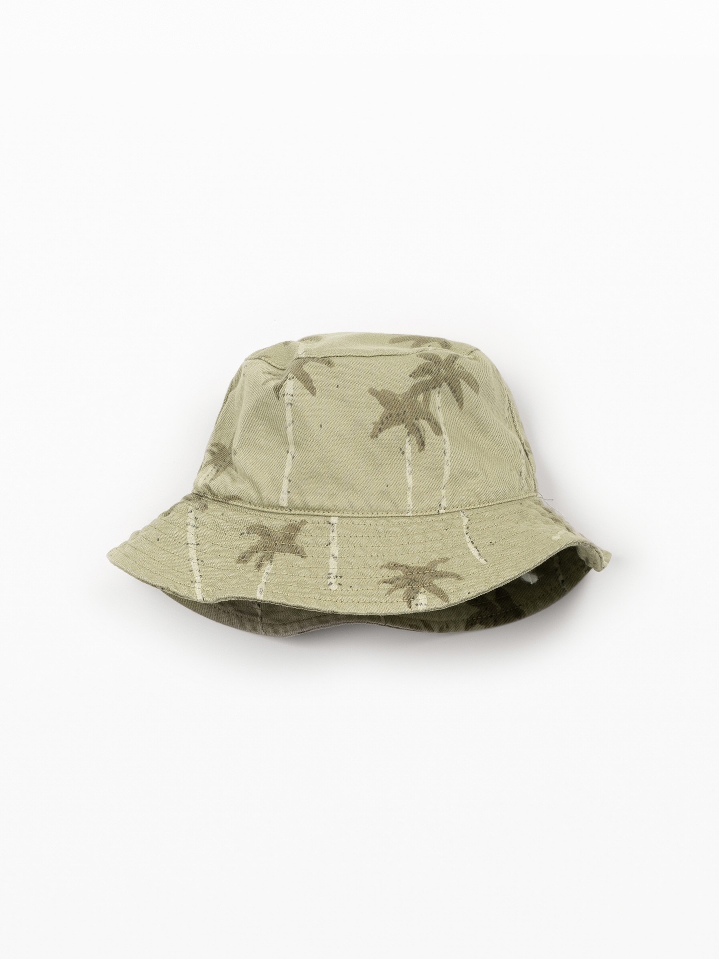 Chapeau avec imprimé palmiers