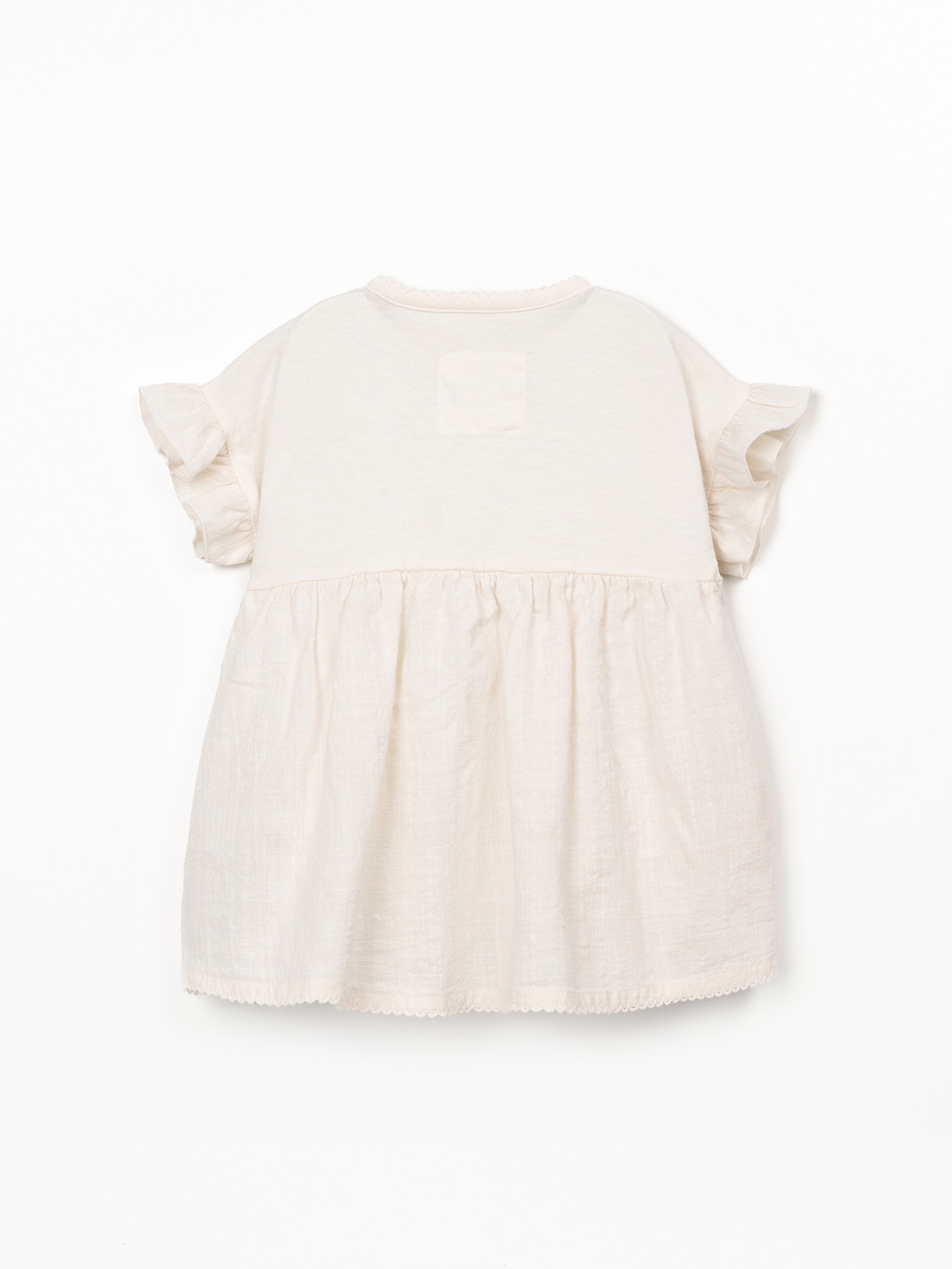 Vestito in misto cotone biologico e cotone riciclato