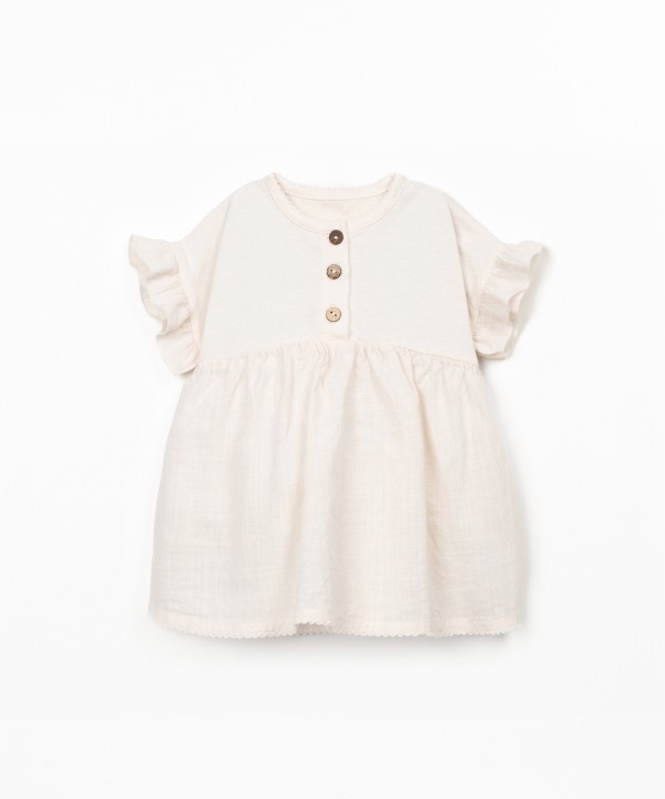 Vestito in misto cotone biologico e cotone riciclato