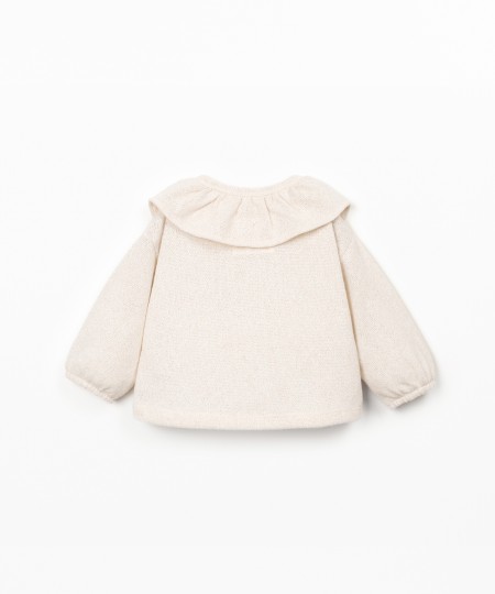 Chaqueta con mezcla de algodón y fibras recicladas