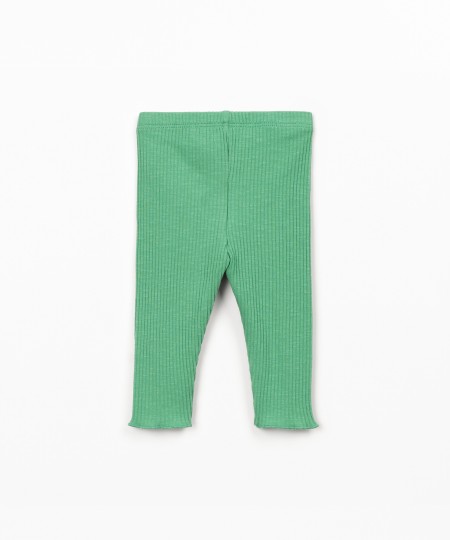 Legging côtelé en coton biologique