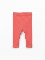 Legging c�tel� en coton biologique