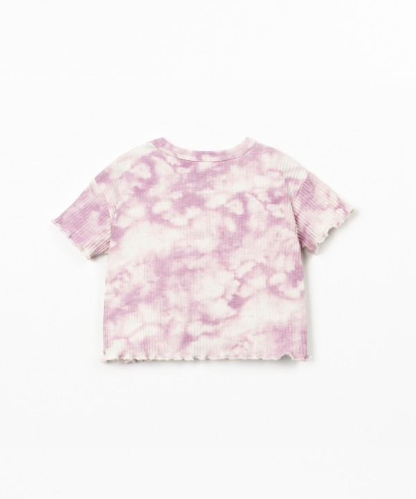 T-shirt con stampa tie dye