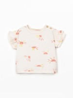 Camiseta anti-UV en mezcla de fibras recicladas y fibras naturales Camiseta anti-UV en mezcla de fibras recicladas y fibras naturales