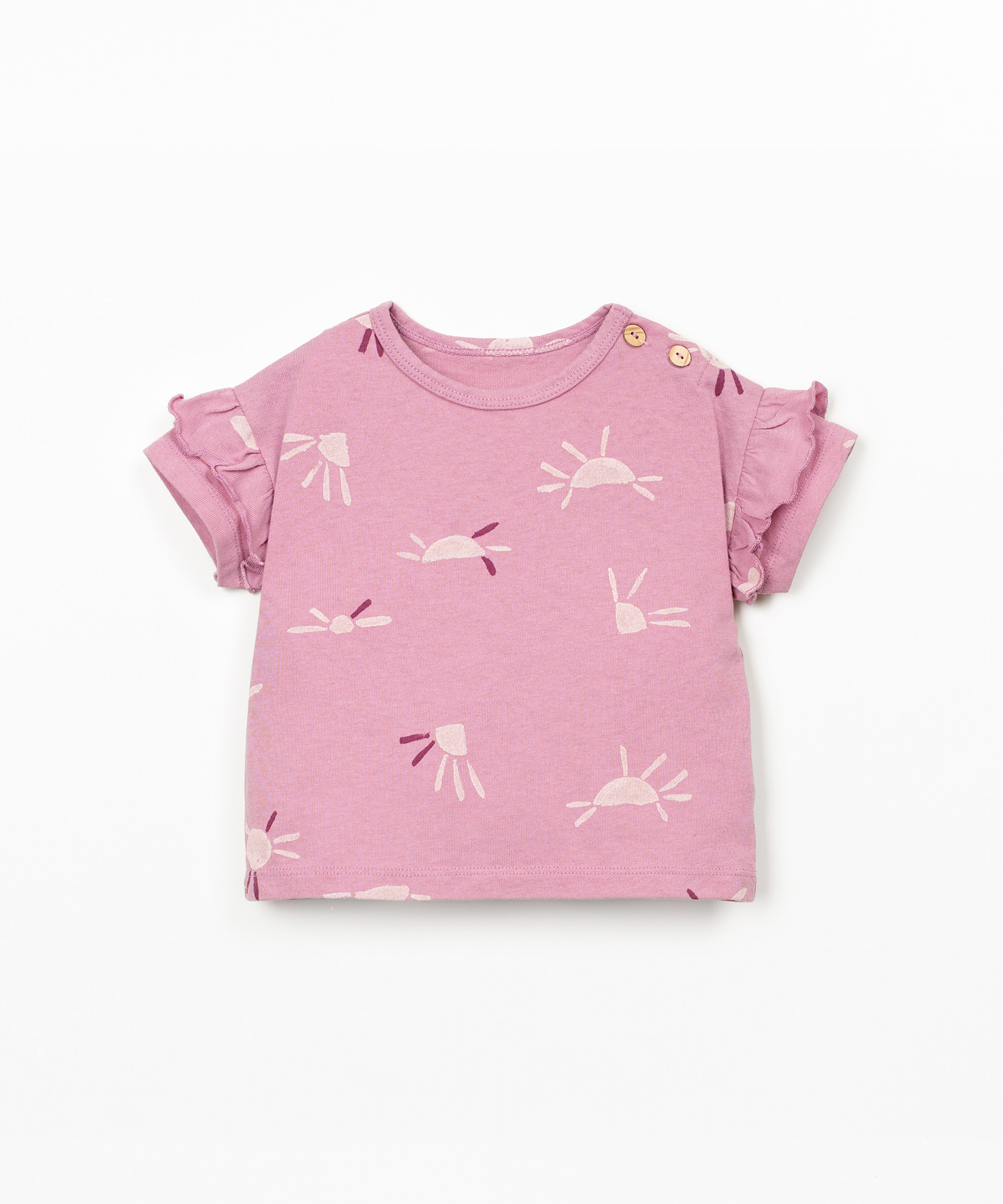 T-shirt anti-UV com mistura de fibras recicladas e fibras naturais