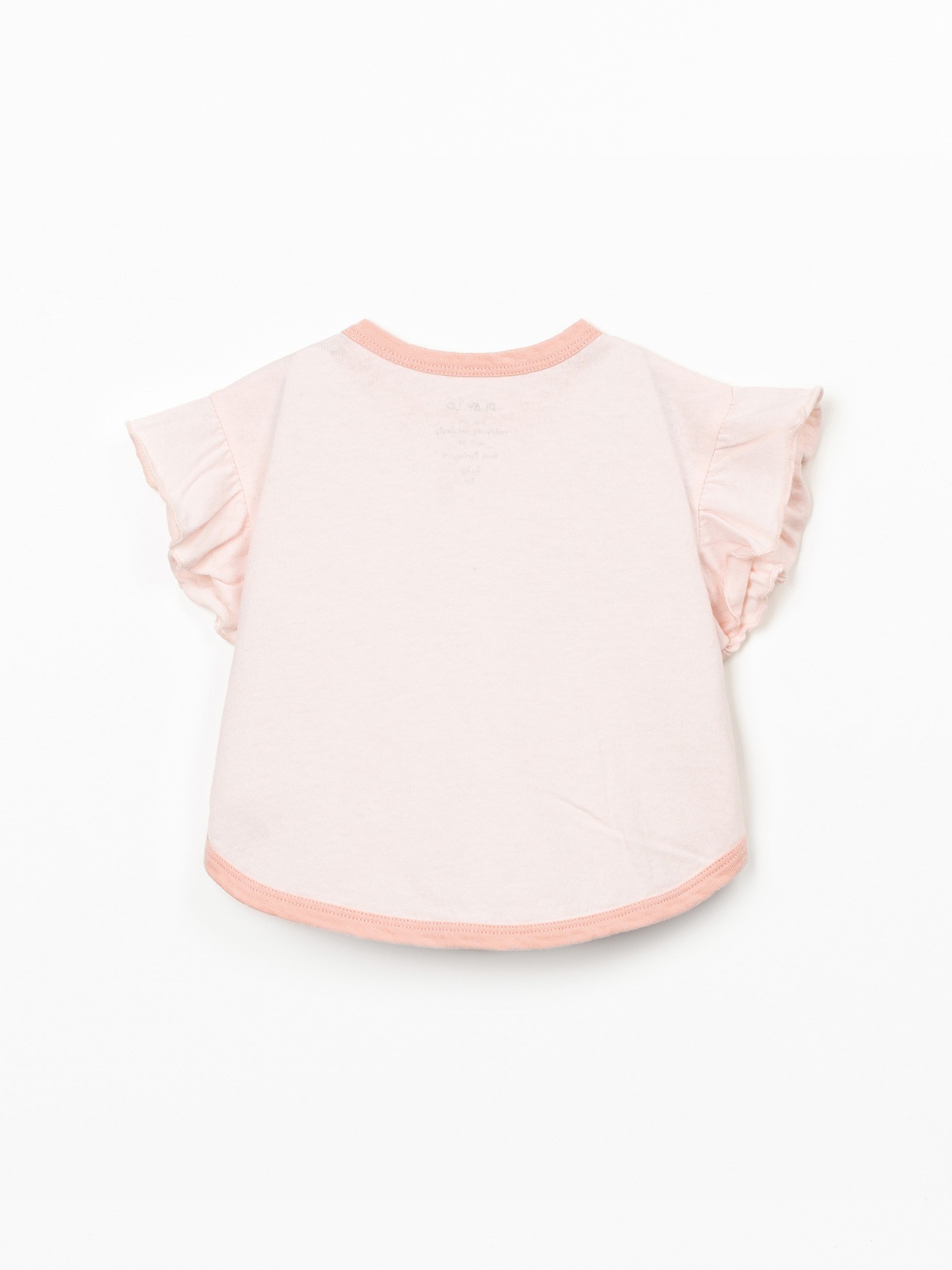 T-shirt con volant sulle maniche
