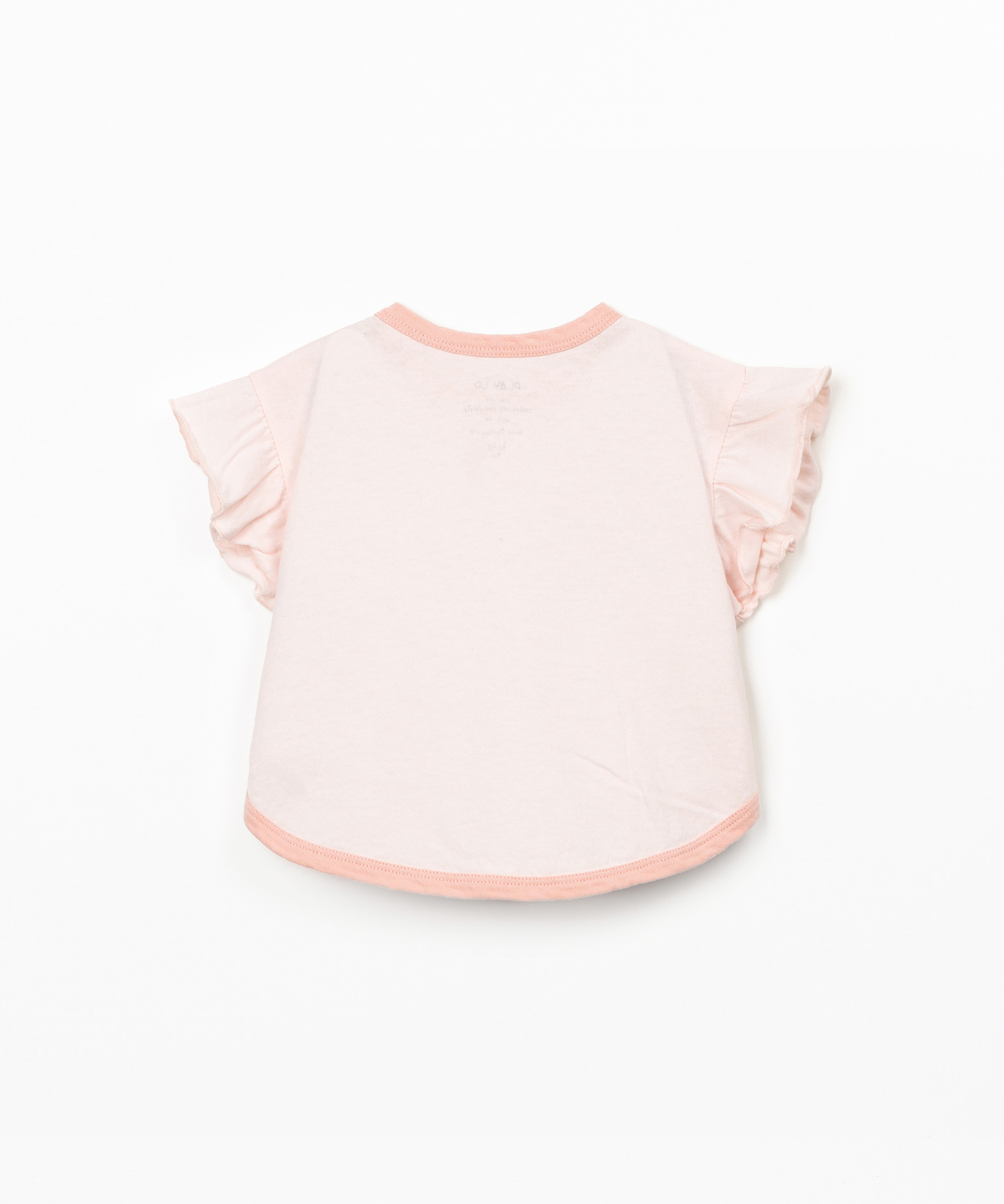 T-shirt com folho nas mangas