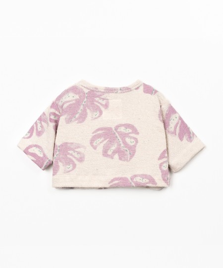 Pull avec imprimé di monsteras