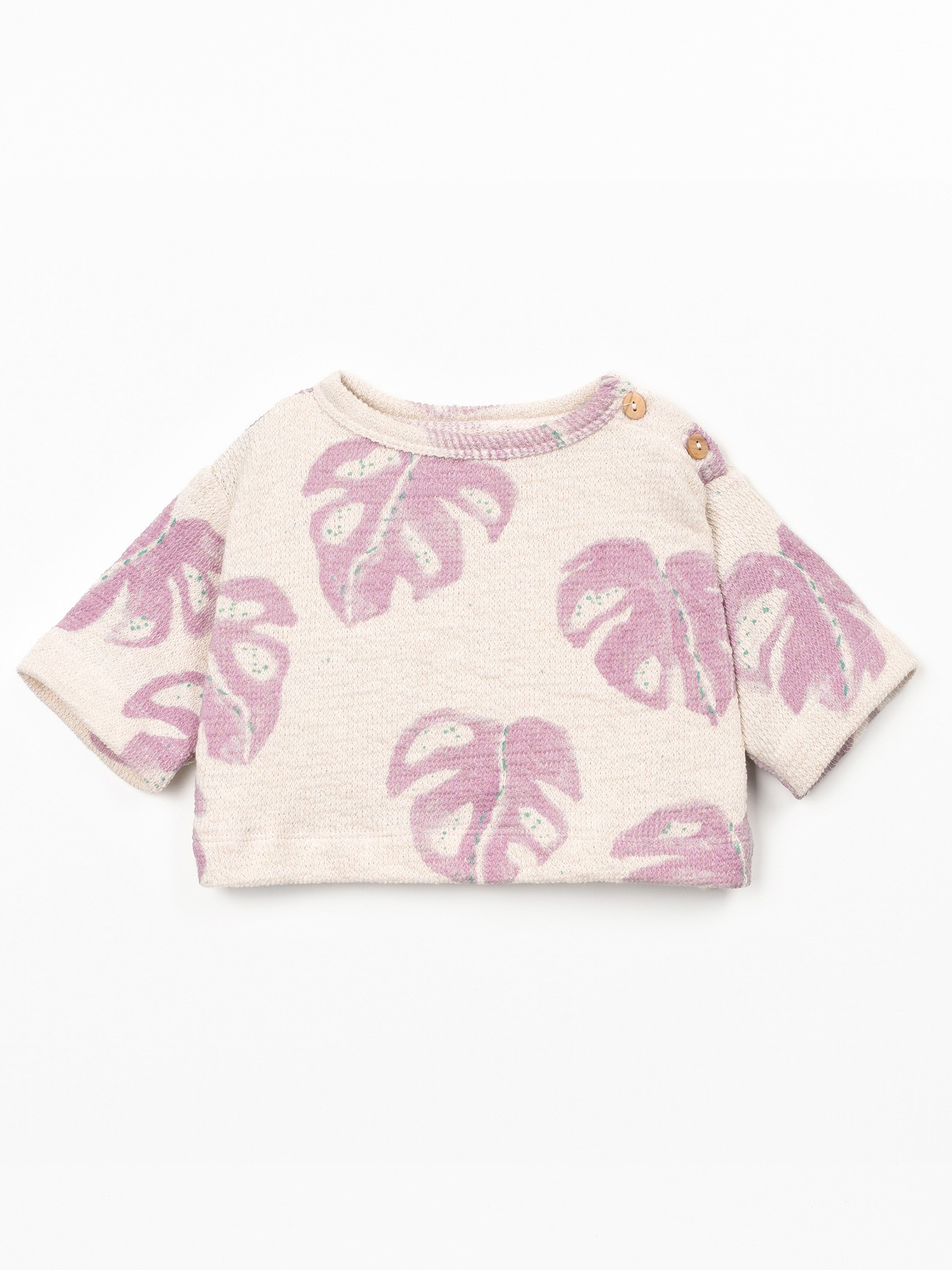 Jersey con estampado de monsteras