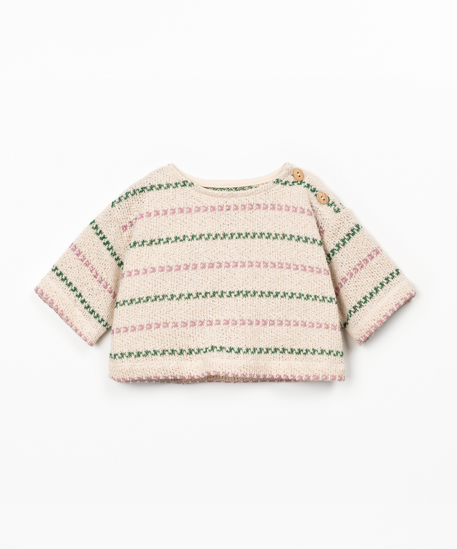 STRIPED JERSEY SWEATER