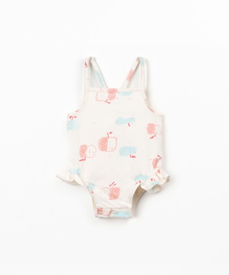 Bañador estampado de algodón orgánico