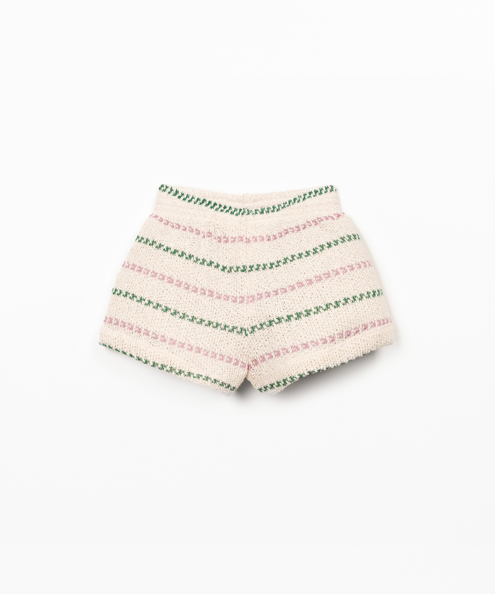 STRIPED JERSEY SHORTS