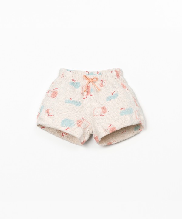 Pantaloncini in maglina con misto cotone rigenerativo e cotone riciclato