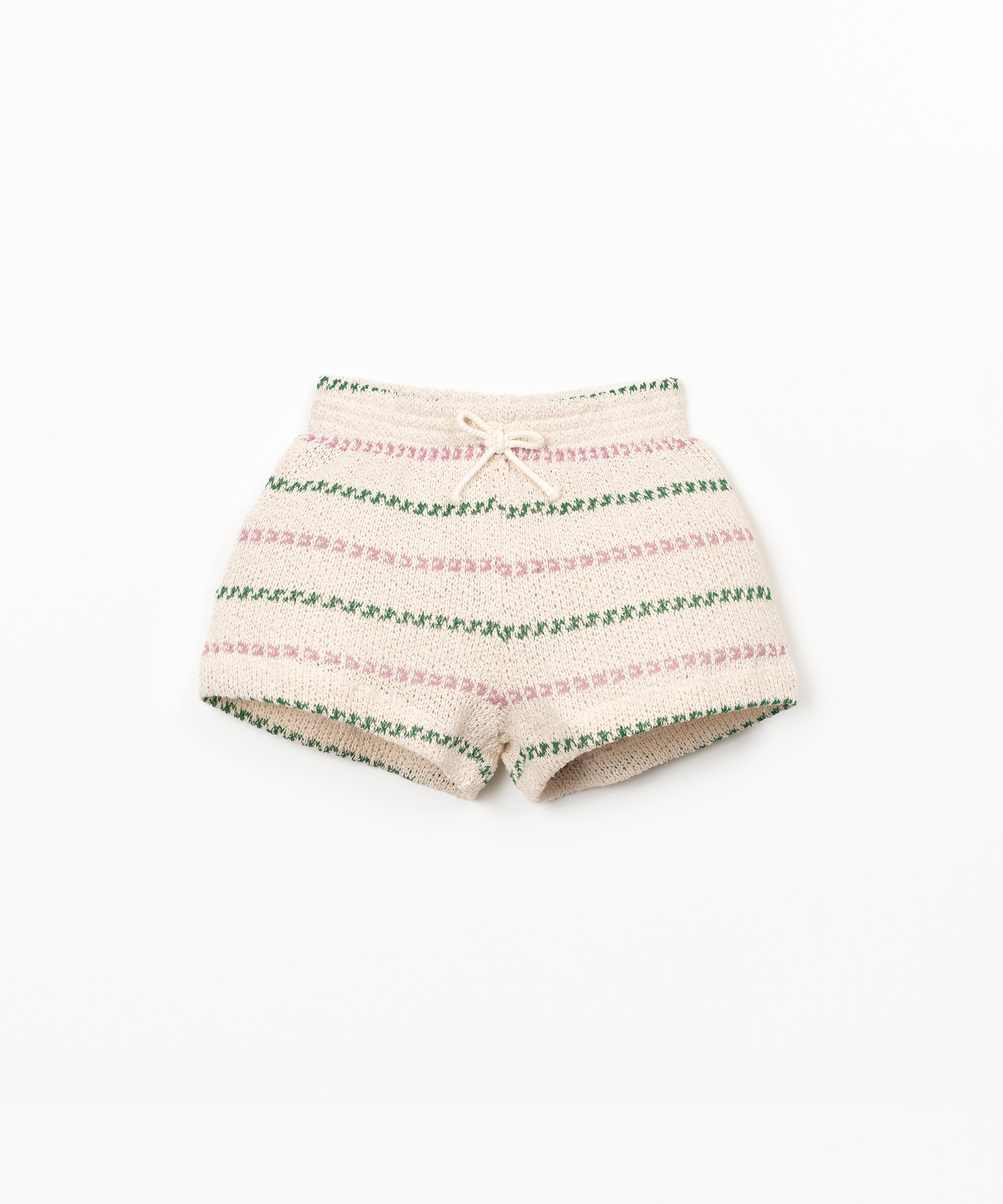 STRIPED JERSEY SHORTS