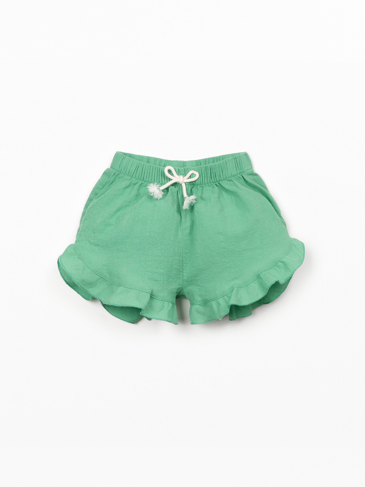 Pantaloncini in tessuto di cotone biologico