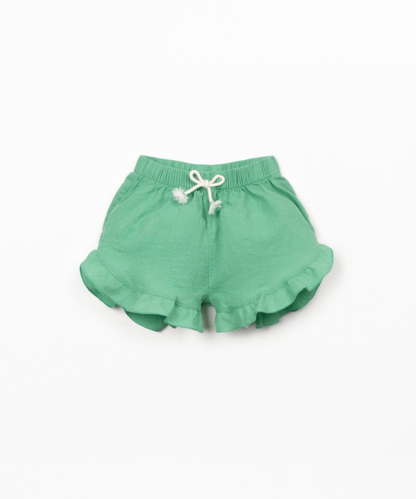 Pantaloncini in tessuto di cotone biologico