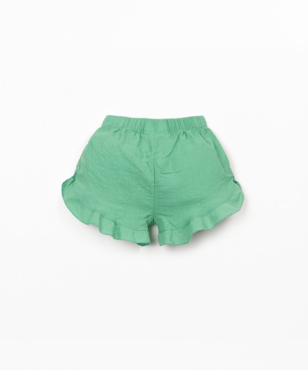 Pantalón corto de tejido de algodón orgánico